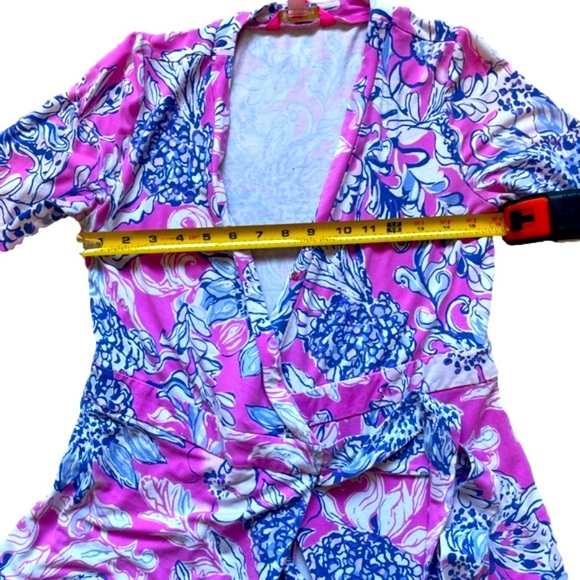 GUC size small Lilly Pulitzer Karlie Romper in Pink and Blue - Picture 7 of 8